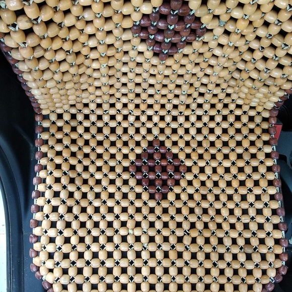 Acupuncture Design Wooden Car Bead Seat Cover Cushion Mat ( Universal Fit) - Picture 4 of 7